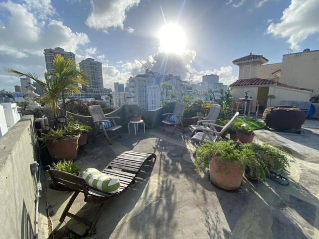 Fresh Tropical Colonial Style Walk-Up- Rooftop Terrace- Beach View San Juan Buitenkant foto